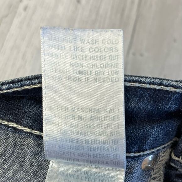 True Religion Lone Star Legging Denim Skinny Jeans Crystal Logo 24 - Picture 5 of 9